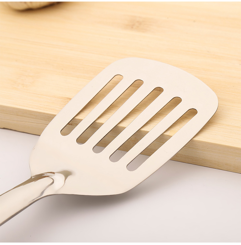 Xẻng thép không gỉ rán không dính đặc biệt xẻng phẳng xẻng xẻng nhà nấu xẻng bếp bị rò rỉ xẻng bếp xẻng chảo vuông