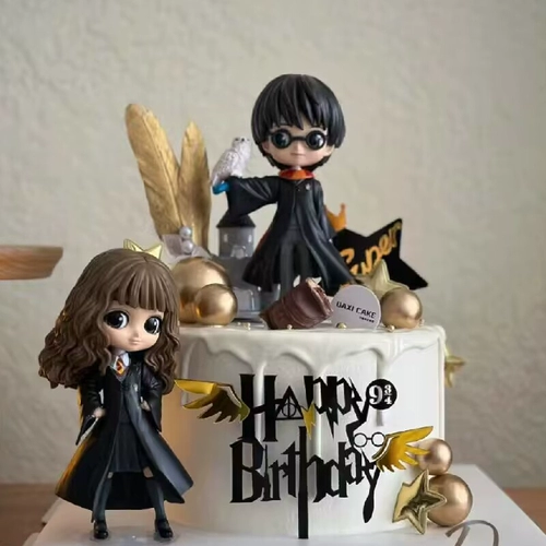 Мультяшная волшебная метла, шапка, замок, Гарри Поттер