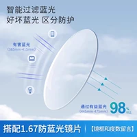 [Производство внутренних брендов крупных производителей] Кадры+1,67 анти-синие световые линзы (0-800 градусов)