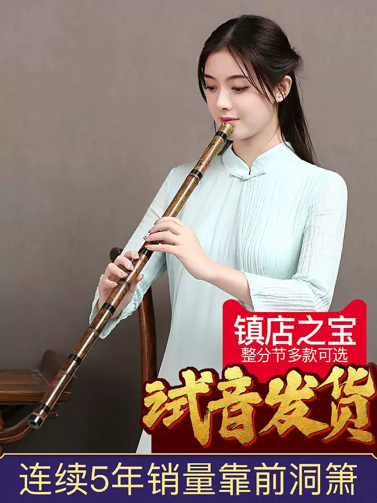 Nhạc cụ Xiao cao cấp Chuyên nghiệp Dong Xiao Eight Hole Six Xiao Flute Giới thiệu Người mới bắt đầu Ngắn dài Zizhu Xiao Chơi G Tuning f Nan Xiao Xiao - Nhạc cụ dân tộc