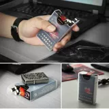 Прозрачный пластиковый портативный защитный легкий и тонкий портсигар, водонепроницаемая лента, коробка, 20 шт