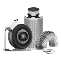 Foreign Trade 4 Inch 6 Inch 8 Inch Round Metal Duct Blower Air Filter Air Draft Ventilation Suit
