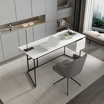  Italian minimalist desk Household writing desk Rock board writing desk Modern and stylish desktop computer desk Office desk Writing desk