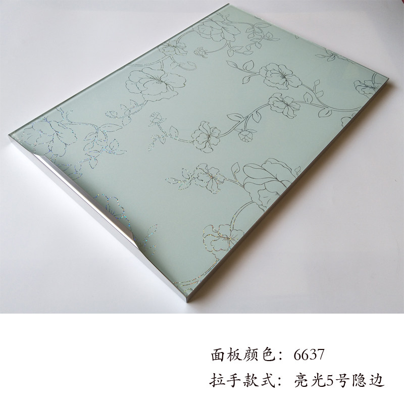 Crystal steel door panel integral cabinet door custom tempered glass door kitchen cabinet door custom shoe cabinet door stove door