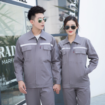 Spring and Autumn Cotton Overalls Long Sleeve Set Men and Women Sanitation Anti-scalding Wear Welder Cotton Labor Protection Clothing Customized