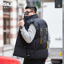 GxxH Tide brand size mens vest autumn winter cotton clothes waistcoat Waistcoat Vest trend horse clip mens clothing