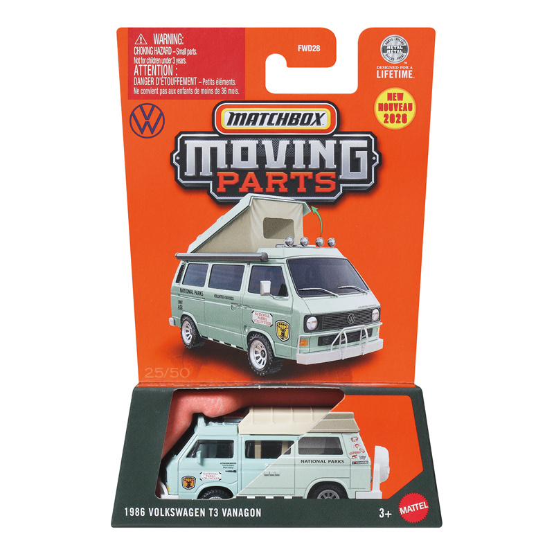 Matchbox Fwd28 Open-Door Vehicle Volkswagen Bus T3 Camper Rv Matchbox