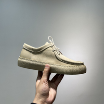 Mens shoes 2023 new spring genuine leather casual shoes Trend 100 lap soft underfloor shoes One foot pedal sloth mens shoes