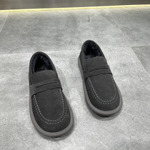 Cotton shoes mens winter 2022 new dermis clown shoes Soft bottom One foot pedal sloth shoe thickened warm snowy boots man