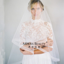 European and American new lock edge photo studio photography bride head yarn seahorse selfie Horsehair Veils