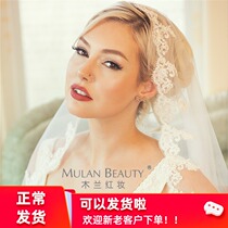 New retro Korean bride head yarn car bone lace lace lace travel photo studio photography