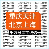 Пекин Шанхай Чунцин Тяньцзинь Electric signal code красивый номер старого телефона auspicious Shunzi National self-selecs