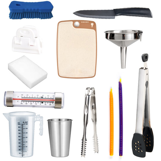 Milk Tea Coffee DIY Small Appliance Sealing Box Food Clip Funnel Sealing Rod Aluminum Spoon Countdown