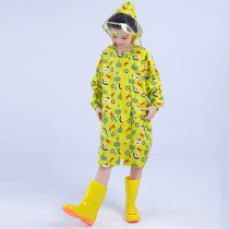 Childrens raincoat Male and female children kindergarten primary school baby raincoat rain shoes set one-piece poncho Korean cartoon