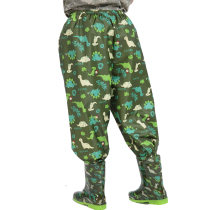 Childrens rain pants Mens and womens childrens rain pants Student baby waterproof raincoat Rain pants suit half body thickening