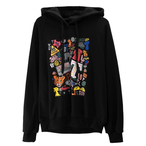 Tide, весенняя черная осенняя толстовка с капюшоном для школьников, в корейском стиле