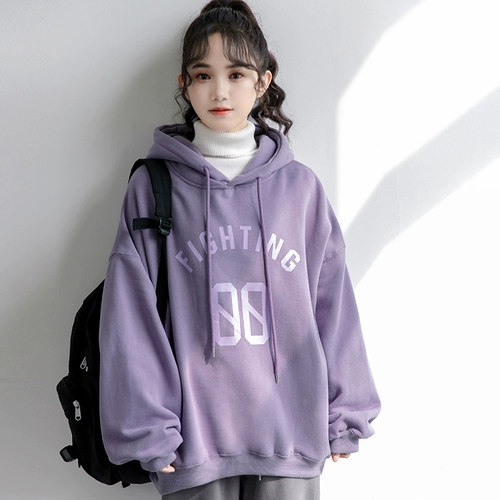 Демисезонная сиреневая утепленная толстовка для школьников с капюшоном