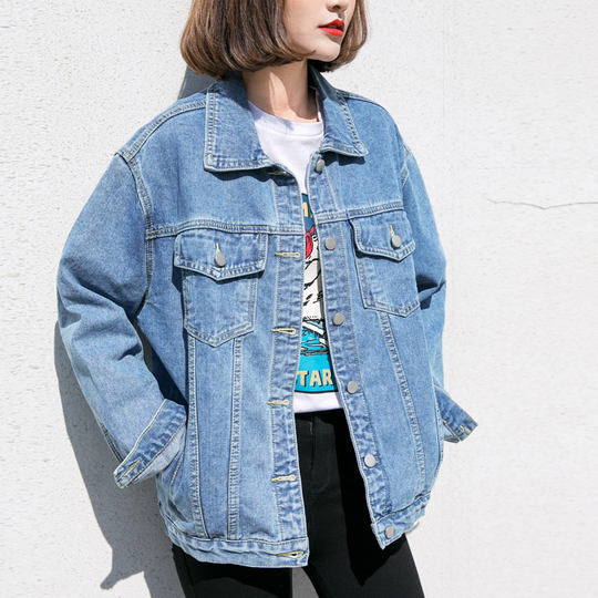 Zisuo 2026 Spring New Washed Denim Jacket for Women, Korean Style Loose Fit Student Versatile Short Denim Coat