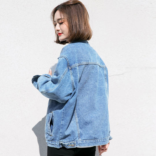 Zisuo 2026 Spring New Washed Denim Jacket for Women, Korean Style Loose Fit Student Versatile Short Denim Coat