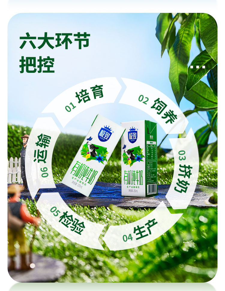 安享好物 安享A级纯奶-三元有机纯牛奶 国标