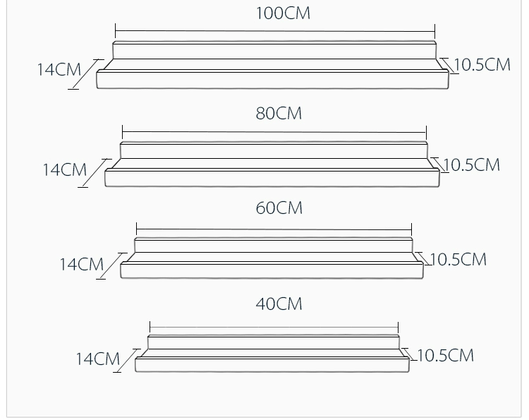 Gỗ óc chó Bắc Âu màu đen gỗ rắn tường kệ treo tường phân vùng phòng khách TV nền tường trang trí từ kệ - Kệ