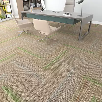 Environmental protection splicing long strip carpet block full shop company boss installation Office Office commercial company PVC