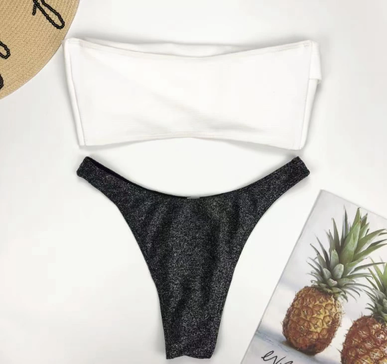 Tam giác chia áo tắm lấp lánh gợi cảm mặc bikini nữ thần BIKINI - Bộ đồ bơi hai mảnh