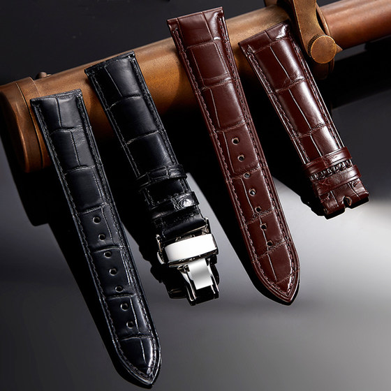 Shirui watch strap is suitable for Omega Vacheron Constantin Jaeger-LeCoultre double-sided crocodile strap men's genuine leather women's IWC Longines