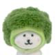 Broccoli Self-Deprecating Bear Doll Cotton Doll Cute Plush Toy Ornament Birthday Gift Toy Doll Pendant