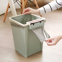 Toilet Press Circle Square Trash Can Kitchen without lid Garbage basket Creative Home Living room Bedroom Plastic Small wastepaper