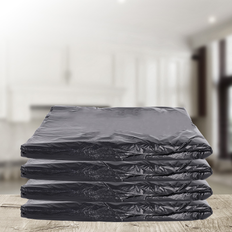 Garbage bag large commercial black kitchen sanitation 60x80 thick household portable close small special thick classification