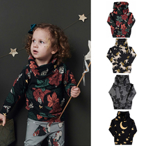 88 Poland DEAR SOPHIE AUTUMN AND winter CHILDRENS UNICORN HIGH NECK WARM TOP THIN VELVET