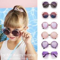 Fat fat spot American Plum ins Children concave shape personality trend brand sunglasses sunglasses anti-purple line
