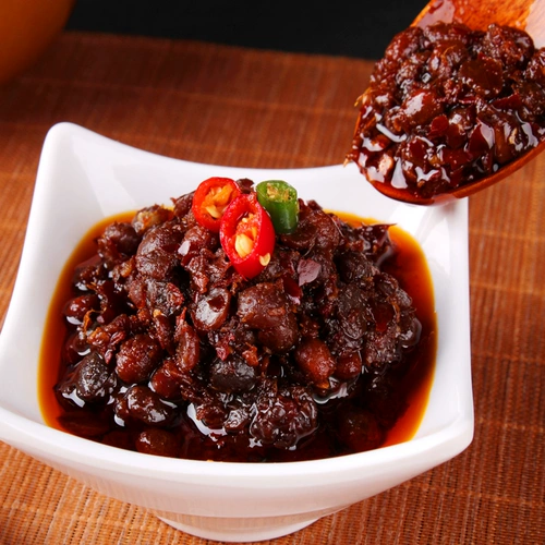 邓仕 Свежее мясо Tempeh 276G*4 Бутылки из красного масла охлажденного перца.