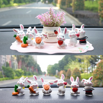 Creative car interior ornaments car interior decorations car cute cartoon supplies Net red car goddess rabbit