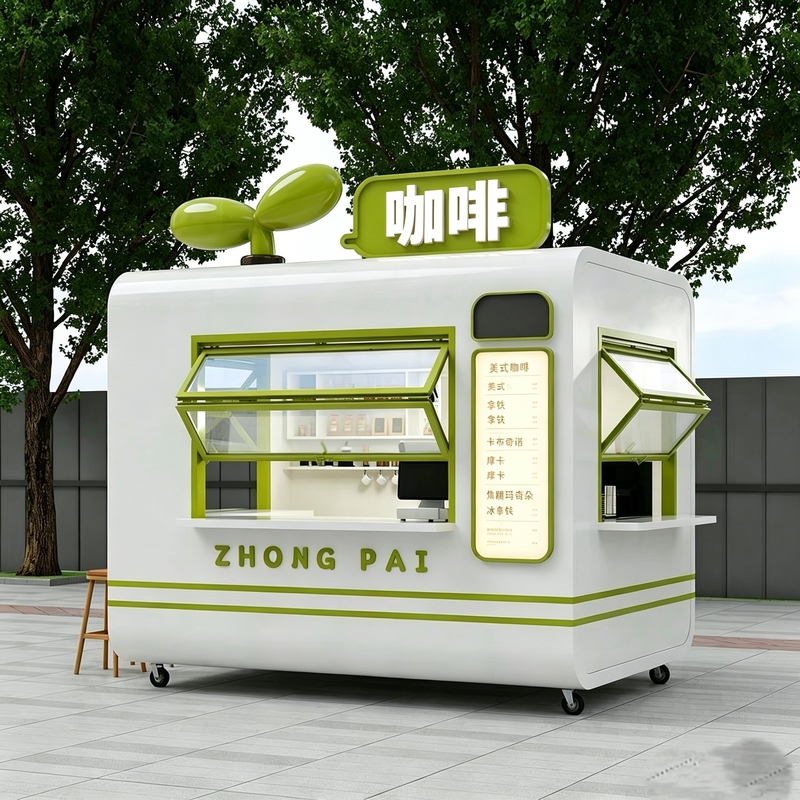 Multifunctional Movable Commercial Food Truck for Scenic Spots, Parks, Snack Streets, Milk Tea, Ice Cream, Coffee, and Snacks