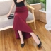 Sản phẩm mới mùa thu Váy ôm eo lưng cao co giãn Váy ôm một bước Váy đuôi cá gợi cảm váy dài rộng mùa hè - Váy