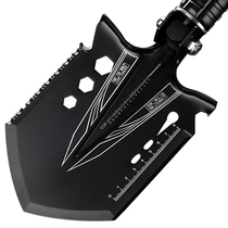 Multifunctional engineering shovel German outdoor folding Ordnance Engineering shovel military shovel manganese steel military version shovel car self-defense shovel