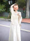 Hollow-Out Long-Sleeved Knitted Sweater for Women, Summer Outerwear, New Loose Round Neck Bell-Sleeve Sun Protection Top, Air-Conditioning Cover-Up