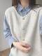 2026 French Gentle Style Small Gold Button Knit Cardigan for Women, Versatile Layering Sweater, Outerwear Vest, Trendy Top