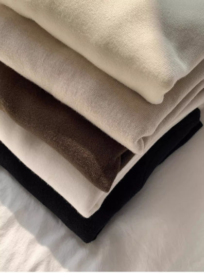 Fufu All-In-One Fleece Sweater for Women, New Autumn and Winter Style, Warm Long-Sleeved Top with Stand Collar, Brushed Inner Layer, Base Layer Shirt