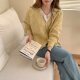 2026 Autumn New Loose Retro Versatile Knitted Cardigan for Women, Lazy Style, Gentle Short Sweater Jacket for Outerwear