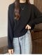 Half-Turtleneck Soft Sweater for Women, New Autumn and Winter Style, Versatile Pullover for Petite Figures, Knitted Base Layer, Loose Top