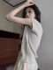 Design-Focused, Unique, Regular Shoulder Knit Short-Sleeve T-Shirt for Women, Summer 2026 New Style, Hollow-Out Inner Layer Base Shirt Top
