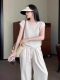 Design-Focused, Unique, Regular Shoulder Knit Short-Sleeve T-Shirt for Women, Summer 2026 New Style, Hollow-Out Inner Layer Base Shirt Top