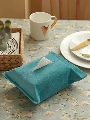 ins tissue paper bag fabric toilet paper box Car tissue paper cover household living room removable toilet paper bag Light luxury net red toilet paper box bag