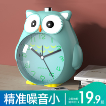 Childrens small alarm clock strong wake-up students special cartoon bedside electronic clock boys and girls desktop get up artifact