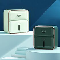 Punch-free toilet tissue box toilet paper carton waterproof toilet storage bathroom rack wall hanging