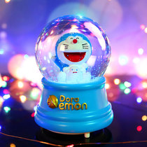 Automatic floating Snow lantern New cute Ding cat crystal ball music box ornaments childrens student birthday gift