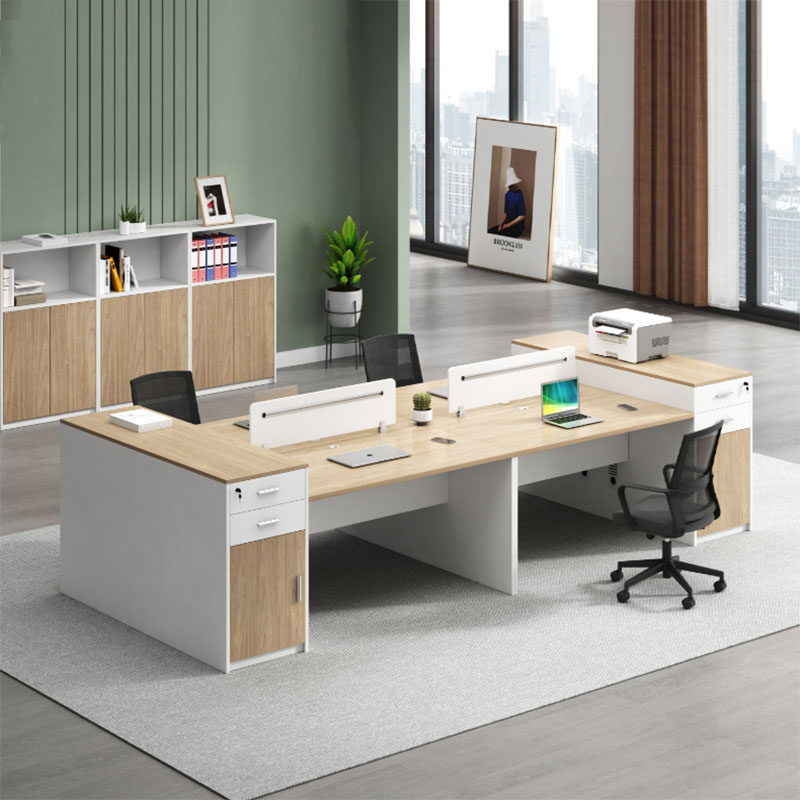High Cabinet Staff Desk Chair Set 46 Seats Simple Modern Staff Partition Table Card Holder Finance Room Furniture 